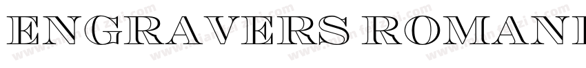 ENGRAVERS ROMANBOLD BT字体转换